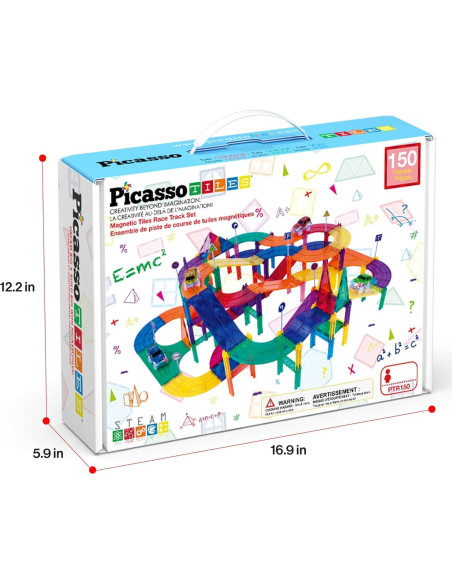 Set de Bloques de Construcción PicassoTiles 150 Piezas Coches Set de Bloques de Construcción PicassoTiles 150 Piezas Coches