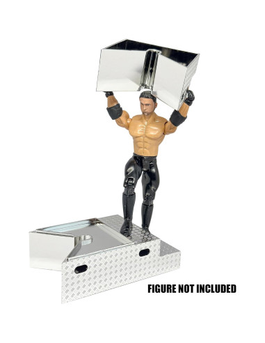 Escalera Desmontable Cromada para Figuras de Lucha WWE AEW
