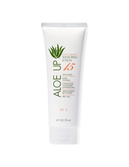 Bloqueador Solar Aloe Up SPF 15 - 113.4 g - Aloe Vera y Coco-Mango Bloqueador Solar Aloe Up SPF 15 - 113.4 g - Aloe Vera y Coco-Mango