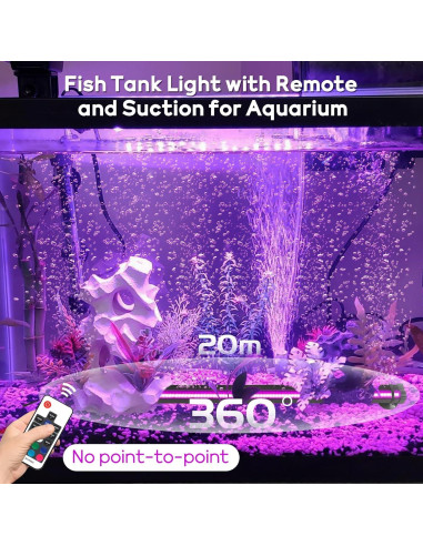 Luz LED Burbujas Acuario SZMiNiLED 12.7cm RGB IP68