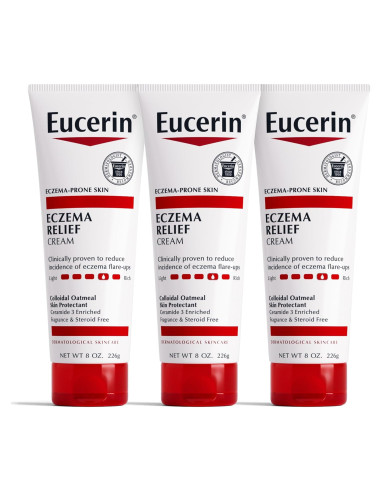 Crema Eucerin Alivio Eczema 3 Tubos 226.8 g Hidratante