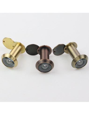 Mirilla de Puerta Earl Diamond Bronce Antiguo 200 Grados