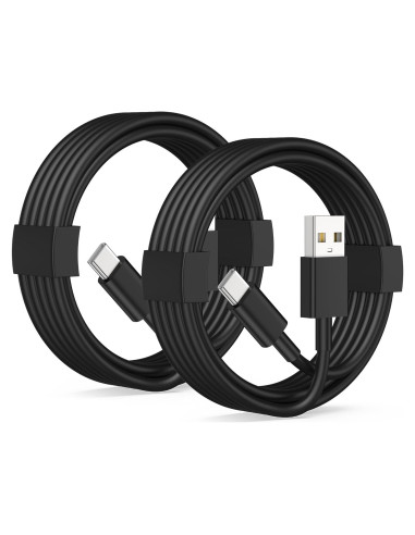 Cable Carplay USB A a USB C 3FT LUOSIKE 2Pack Negro