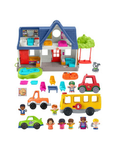 Conjunto de Regalo Fisher-Price Little People Casa y Autobús