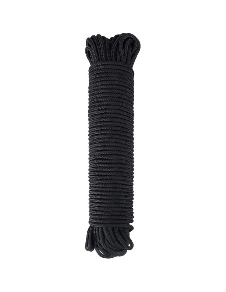 Cuerda de Nylon Trenzada 6MM x 30M jijAcraft Negra Resistente Cuerda de Nylon Trenzada 6MM x 30M jijAcraft Negra Resistente