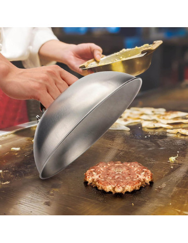 Kit de Prensa para Hamburguesas y Domo para Derretir Queso HULISEN