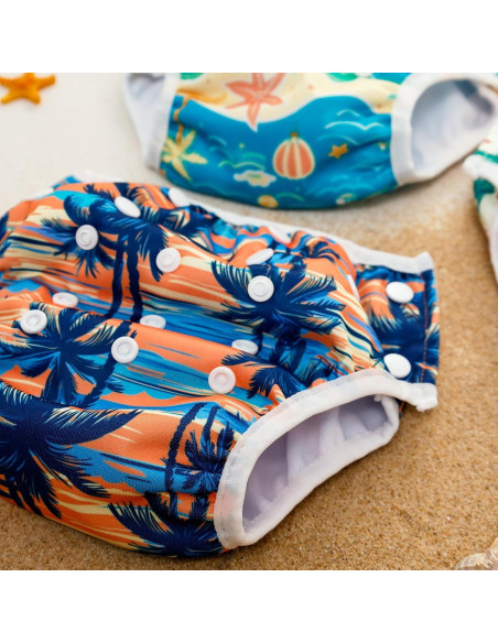 Pañales de Natación HappyFlute Reutilizables 0-3 Años Pañales de Natación HappyFlute Reutilizables 0-3 Años