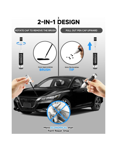 Pintura de Retoque KH3 Obsidiana Negra 11.8 ml para Nissan