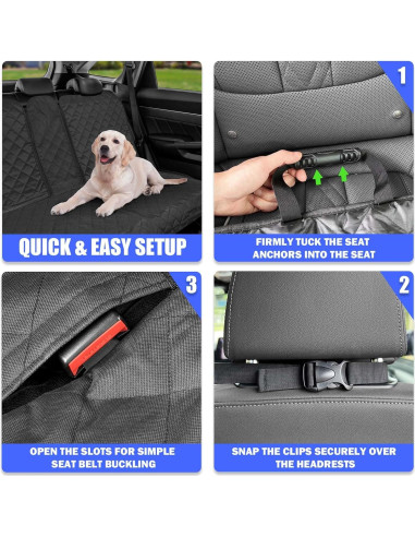 Funda de Asiento para Perro Yonktoo GD-032A-B Impermeable 135 cm