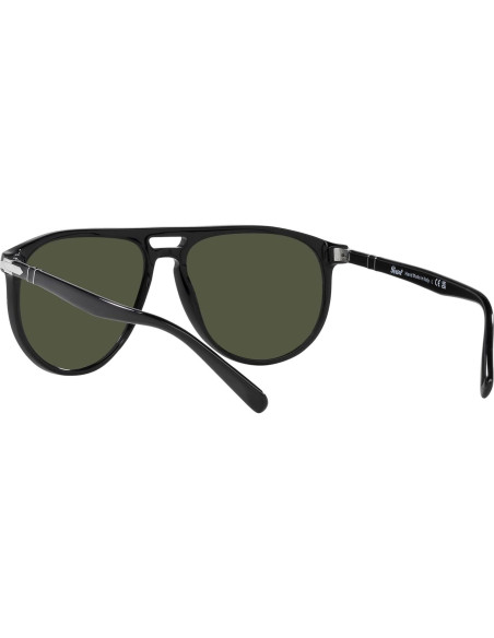 Gafas de sol Persol PO3311S Aviador Negro Verde 55mm Gafas de sol Persol PO3311S Aviador Negro Verde 55mm
