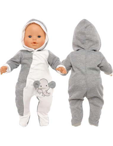Conjunto de Ropa para Muñeca Enoch Elefante 35 cm Hecho a Mano