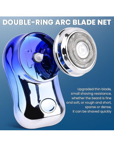 Mini Afeitadora Eléctrica Portátil JIANWEI HA08283 Azul