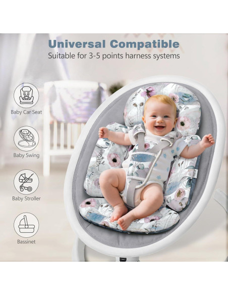 Inserto para Asiento de Auto Bebé 2-en-1 Azul - Soporte Cabeza Inserto para Asiento de Auto Bebé 2-en-1 Azul - Soporte Cabeza