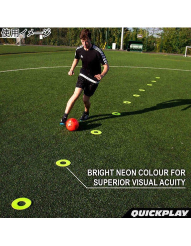 Marcadores Planos QUICKPLAY PRO - Juego de 10 Neón Antideslizantes