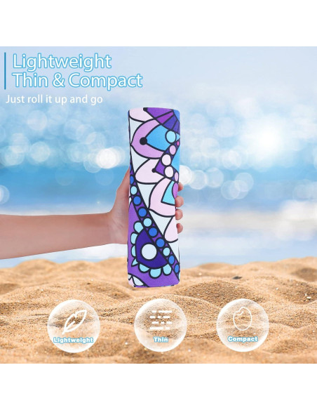 Paquete de 2 Toallas de Playa Microfibra TwoYek 180x81cm Secado Rápido Paquete de 2 Toallas de Playa Microfibra TwoYek 180x81cm Secado Rápido