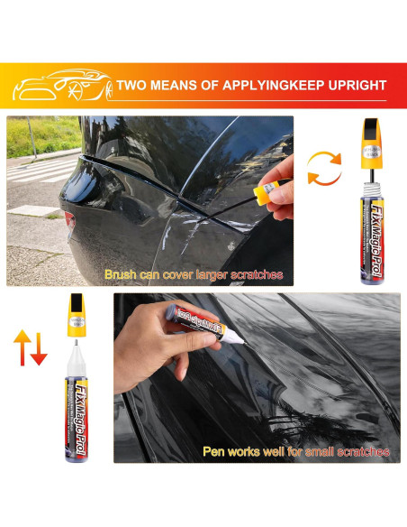Pintura de Retoque Automotriz SUGEYA Negra 12ml 2 en 1 Pintura de Retoque Automotriz SUGEYA Negra 12ml 2 en 1