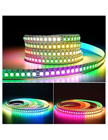 Tira LED RGB WS2812B 0.97m 144 LEDs SMD 5050 No Impermeable