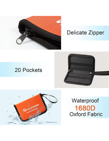 Bolsa de Almacenamiento SPEEDWOX para Llaves 20 Bolsillos Naranja Bolsa de Almacenamiento SPEEDWOX para Llaves 20 Bolsillos Naranja