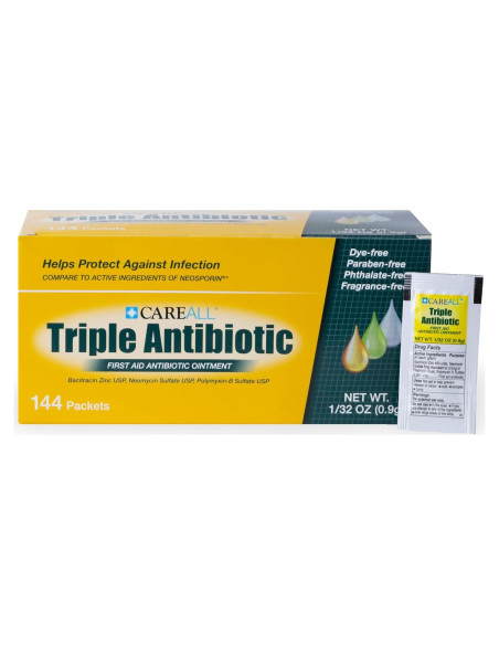 Ungüento Antibiótico Triple CareAll 0.9g - Paquete de 144 Ungüento Antibiótico Triple CareAll 0.9g - Paquete de 144