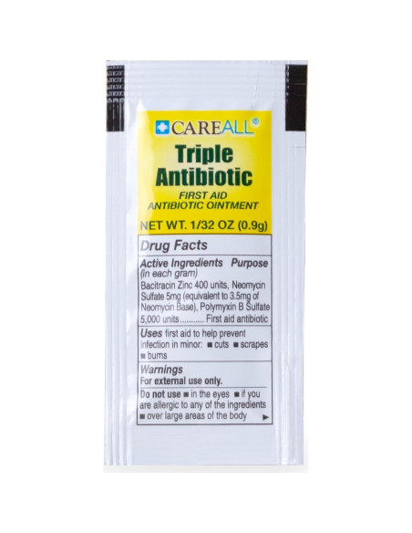 Ungüento Antibiótico Triple CareAll 0.9g - Paquete de 144 Ungüento Antibiótico Triple CareAll 0.9g - Paquete de 144