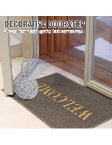 Tope de Puerta Decorativo Pomeat Náutico 15 cm Gris Yute