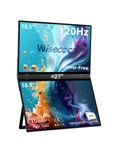 Monitor Portátil Wisecoco 18.5'' FHD 1080P USB-C HDMI