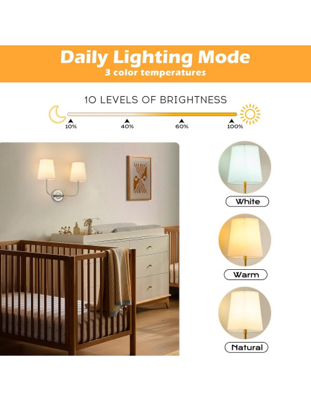 Apliques de Pared Inalámbricos PASSICA DECOR Juego de 2 LED Apliques de Pared Inalámbricos PASSICA DECOR Juego de 2 LED