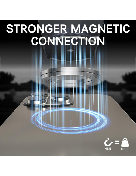 Cargador Magnético Inalámbrico 5000mAh Shenzhenshi Negro Cargador Magnético Inalámbrico 5000mAh Shenzhenshi Negro