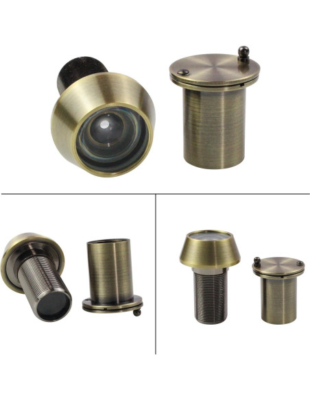 Mirilla de Puerta Earl Diamond Bronce Antiguo 220 Grados Mirilla de Puerta Earl Diamond Bronce Antiguo 220 Grados