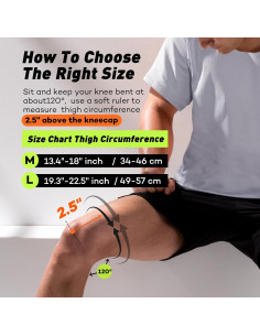 Faja de Soporte para Rodilla LETSHAKE Mediana con Gel 2