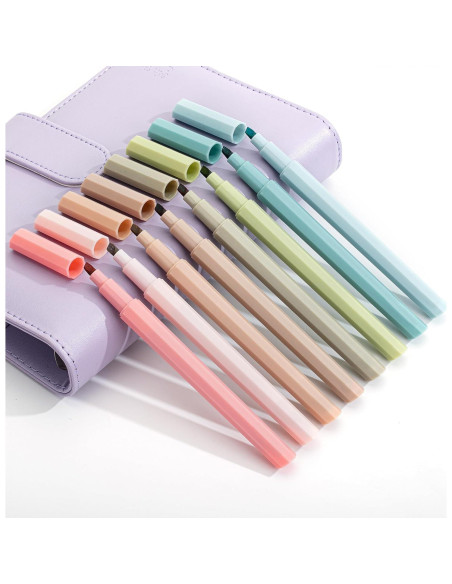 Marcadores Estéticos Mr. Pen - Paquete de 8, Punta Cincel, Colores Brillantes Marcadores Estéticos Mr. Pen - Paquete de 8, Punta Cincel, Colores Brillantes