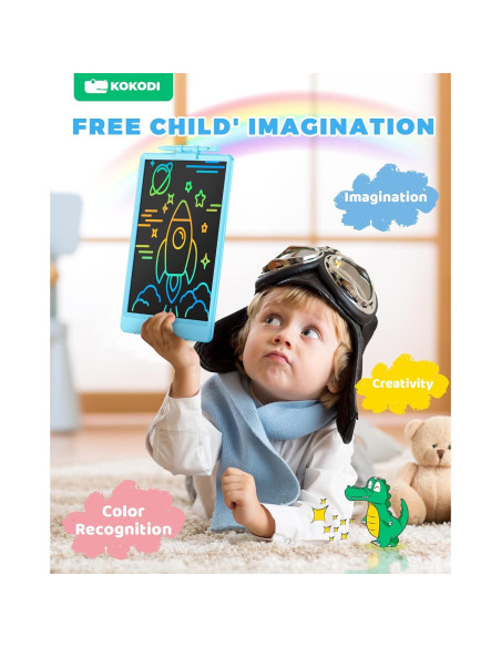 Tableta de Escritura LCD KOKODI 10" Colorida para Niños Tableta de Escritura LCD KOKODI 10" Colorida para Niños