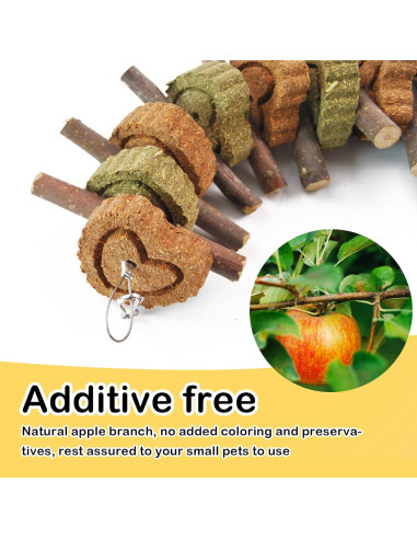 Juguetes de Masticar para Conejos MUYG - 4 Pcs Naturales