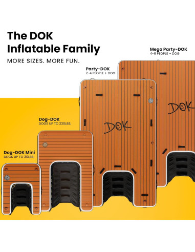 Plataforma Inflable DOK Party-DOK 2.44m x 1.52m Antideslizante