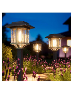 Luces Solares XMCOSY+ para Jardín y Senderos IP65 - 6 Pzas