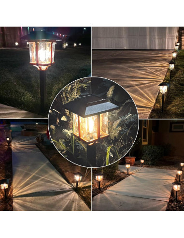 Luces Solares XMCOSY+ para Jardín y Senderos IP65 - 6 Pzas