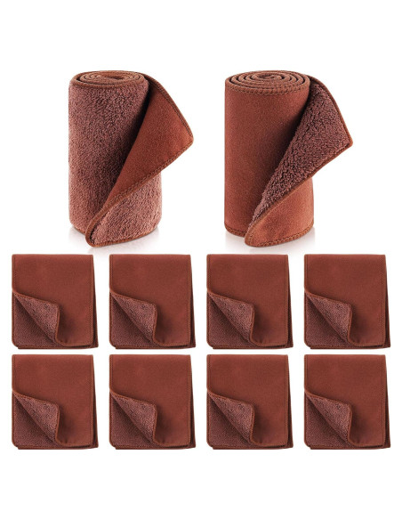 Kit de Paños de Limpieza para Zapatos 10 Piezas Microfibra Kit de Paños de Limpieza para Zapatos 10 Piezas Microfibra