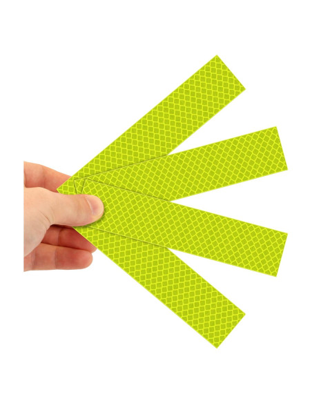 Tiras Reflectantes 3M Amarillo Verde 1.2 x 15.2 cm - Paquete de 4 Tiras Reflectantes 3M Amarillo Verde 1.2 x 15.2 cm - Paquete de 4