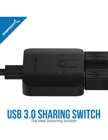 Interruptor USB 3.0 Sabrent USB-SW30 para 2 Computadoras