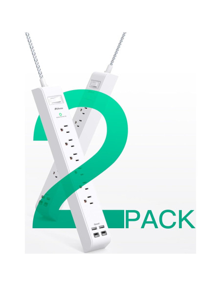 Regleta de Energía Mifaso 1.5m con 6 Salidas y 4 USB Regleta de Energía Mifaso 1.5m con 6 Salidas y 4 USB