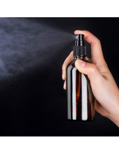 Botellas de Spray de Vidrio Ámbar 4oz Hydior - Paquete de 6