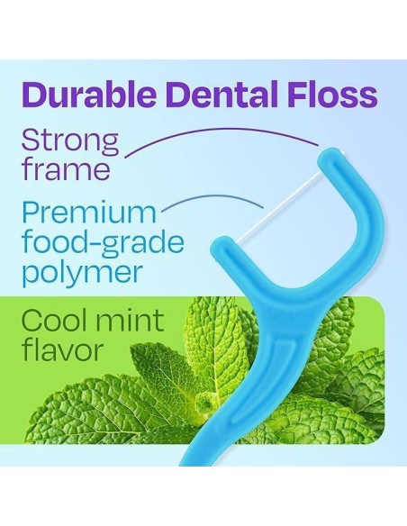 Hilos Dentales Trueocity 2 en 1 con Palillos - 100 Unidades Hilos Dentales Trueocity 2 en 1 con Palillos - 100 Unidades