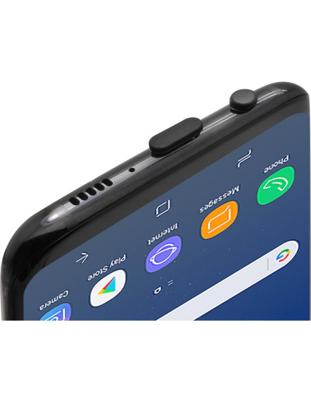 Tapones Antipolvo USB-C PortPlugs - 10 Pares Negros Tapones Antipolvo USB-C PortPlugs - 10 Pares Negros