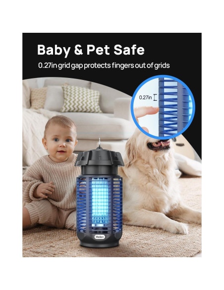 Zapper de Mosquitos Meilen 20W IPX4 Portátil Azul Claro Zapper de Mosquitos Meilen 20W IPX4 Portátil Azul Claro