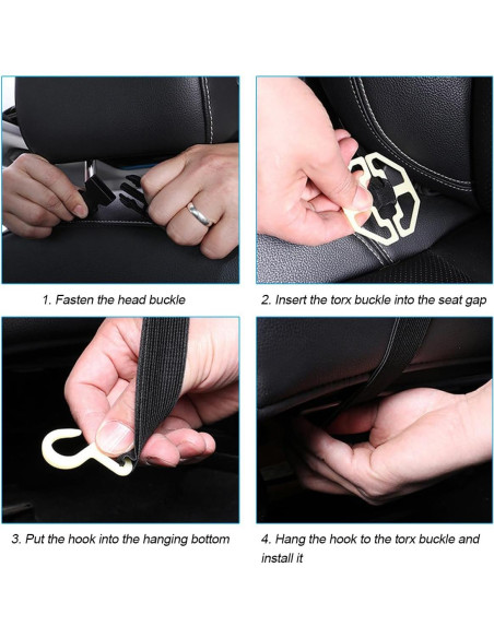 Organizador de Respaldo de Asiento de Coche Sandfren Beige Organizador de Respaldo de Asiento de Coche Sandfren Beige