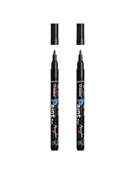Marcadores de Pintura Acrílica Negra Overseas 0.7mm Punta Fina