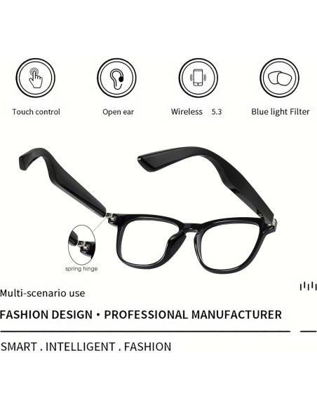 Gafas Inteligentes Bluetooth KX01B con Altavoz y Carga Rápida Gafas Inteligentes Bluetooth KX01B con Altavoz y Carga Rápida