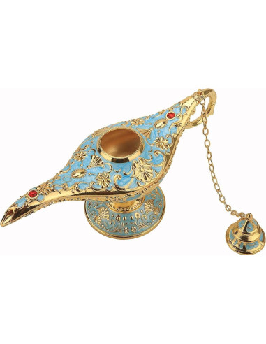 Lámpara Mágica de Aladino LIABI Azul Lago 21x11cm Decorativa