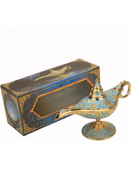 Lámpara Mágica de Aladino LIABI Azul Lago 21x11cm Decorativa Lámpara Mágica de Aladino LIABI Azul Lago 21x11cm Decorativa