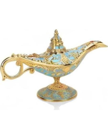 Lámpara Mágica de Aladino LIABI Azul Lago 21x11cm Decorativa Lámpara Mágica de Aladino LIABI Azul Lago 21x11cm Decorativa